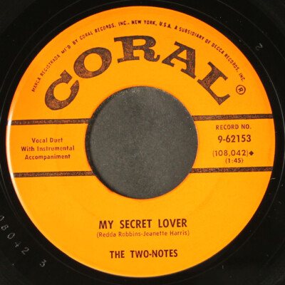 TWO-NOTES: sandy, sandy / my secret lover CORAL 7'' Single 45 RPM