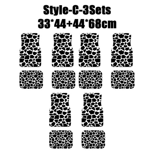Carpet Car Floor Mat Front Rear Seat Durable Floor Carpet Heavy Duty Rubber Back - Picture 35 of 35