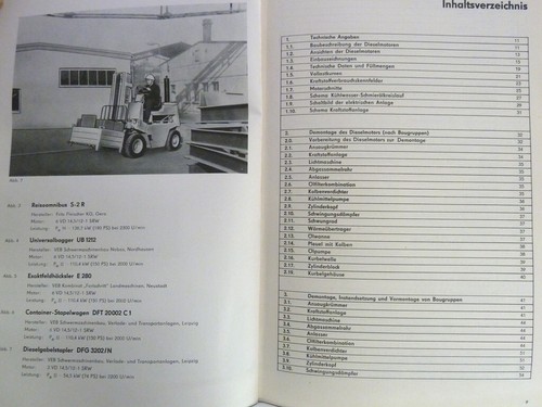 Reparaturhandbuch DDR Dieselmotoren 6VD14,5/12-1SRW 3VD14,5/12-1SRW Gabelstapler - Bild 7 von 8