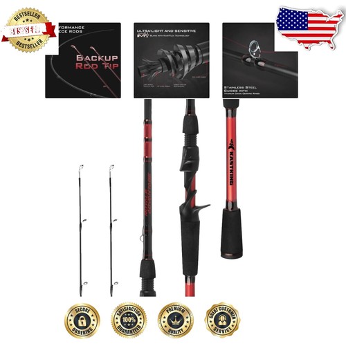 2 Rods - ACC Crappie Spinnin Stix Super Grip 8ft Spinning Rod Medium Action | eBay 2 Rods - ACC Crappie Spinnin Stix Super Grip 8ft Spinning Rod Medium Action | eBay