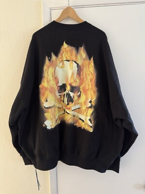 Mastermind World Fire Logo Print Sweatshirt Mastermind Japan MMJ