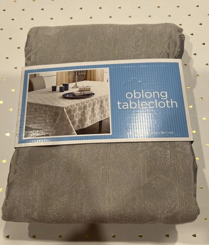 Oblong Tablecloth 60x104 Target Brand Silver - Picture 2 of 5