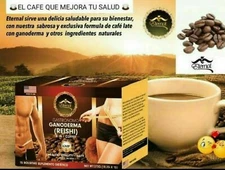 eternal  gourmet ganoderma 4 in 1 coffe 15 sachets.cafe 4 en 1. 15 sobres.