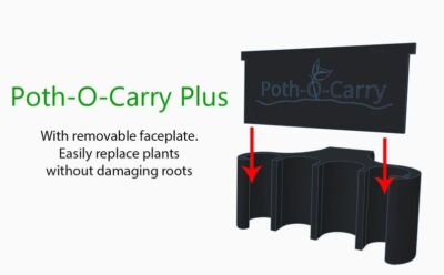 Poth-O-Carry  Plus: Pothos Holder with Open Face Technology for Easy Propagation