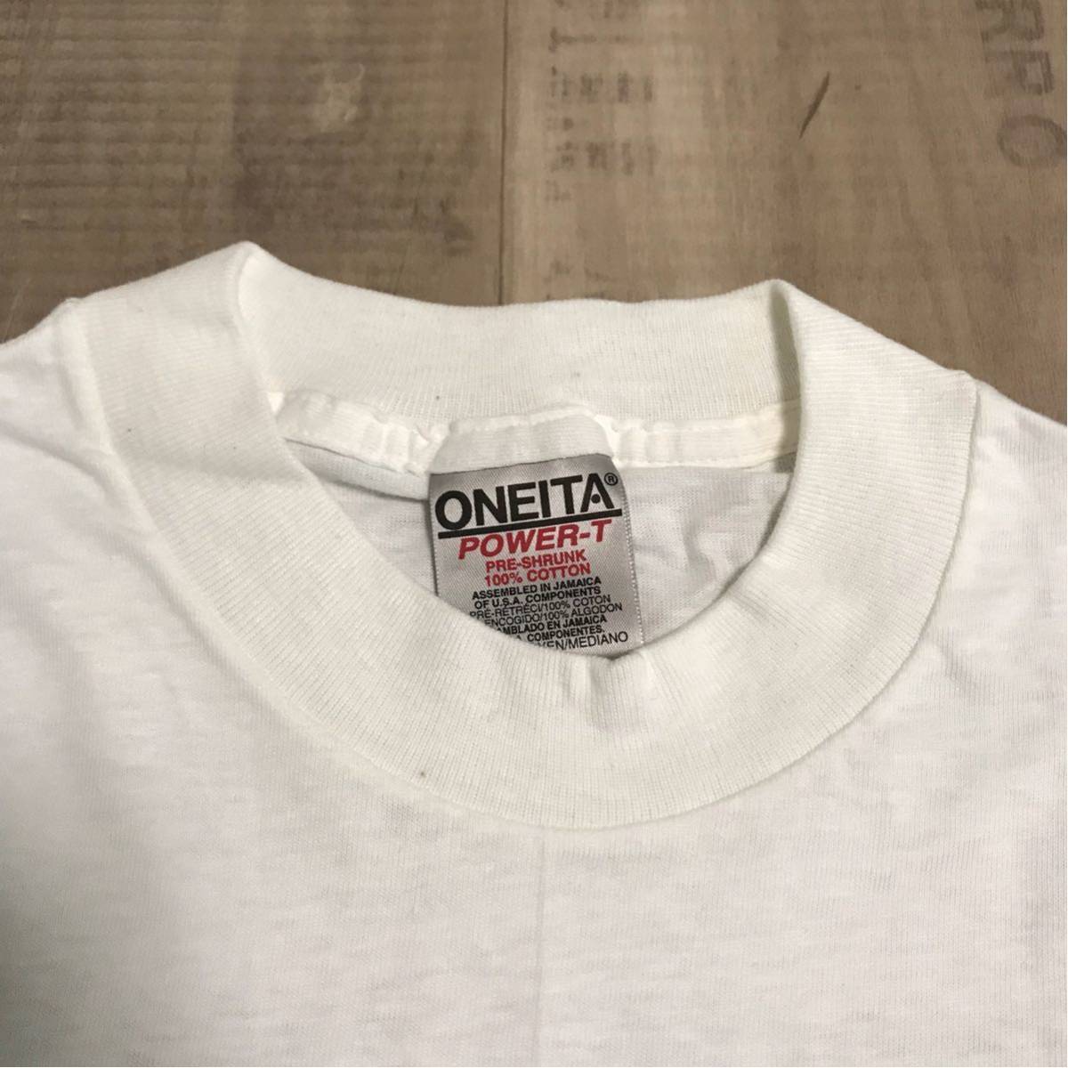 1997 BAPE heads show T-shirt vintage oneita White A Bathing Ape