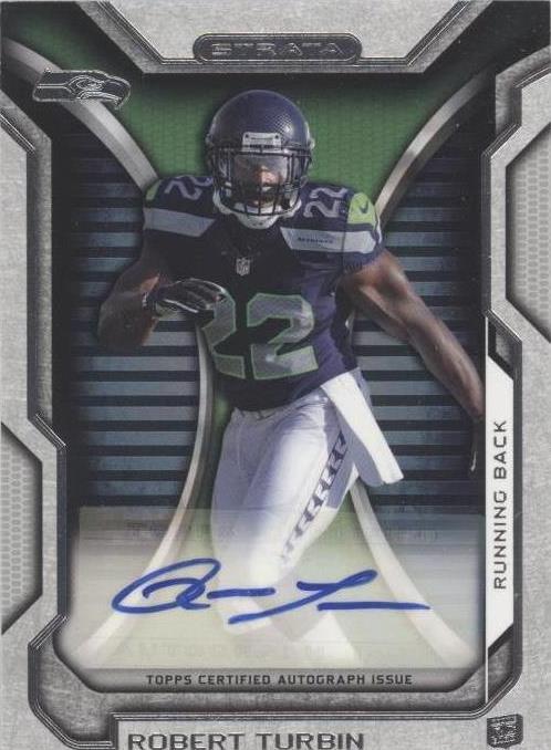2012 Topps Strata Robert Turbin #RA-RT - 1 of 2