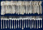 100 Silverplate Salad Forks Craft Lot Simple Patterns Silverware Flatware
