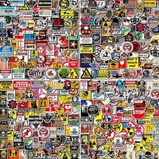 400 Pack Hard Hat Stickers Funny Tool Box Sticker Helmet Welding Construction