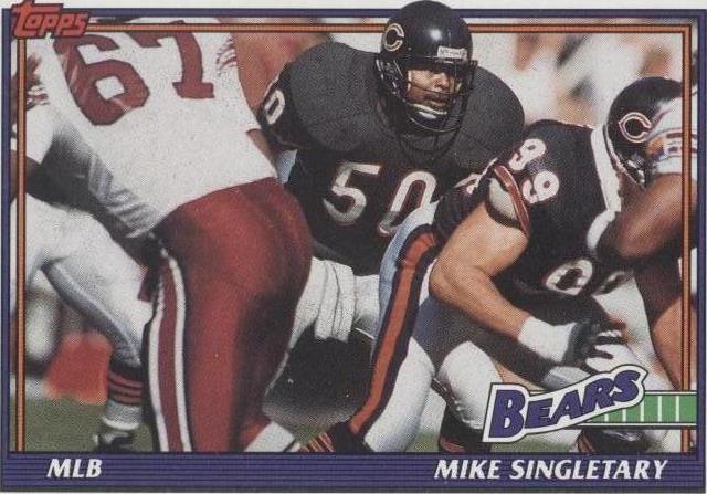 1991 Topps Mike Singletary #176 - 1 of 2