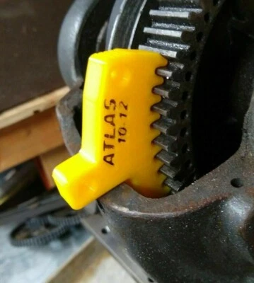 Atlas 10" & 12 Lathe Spindle Lock Wedge Stop - Remove & Install Chuck - YELLOW