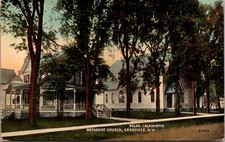 Postcard Welsh Calvinistic Methodist Church in Granville, New York