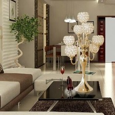 7-balls Crystal Candle Holders Candlesticks Dining Room Wedding Centerpieces