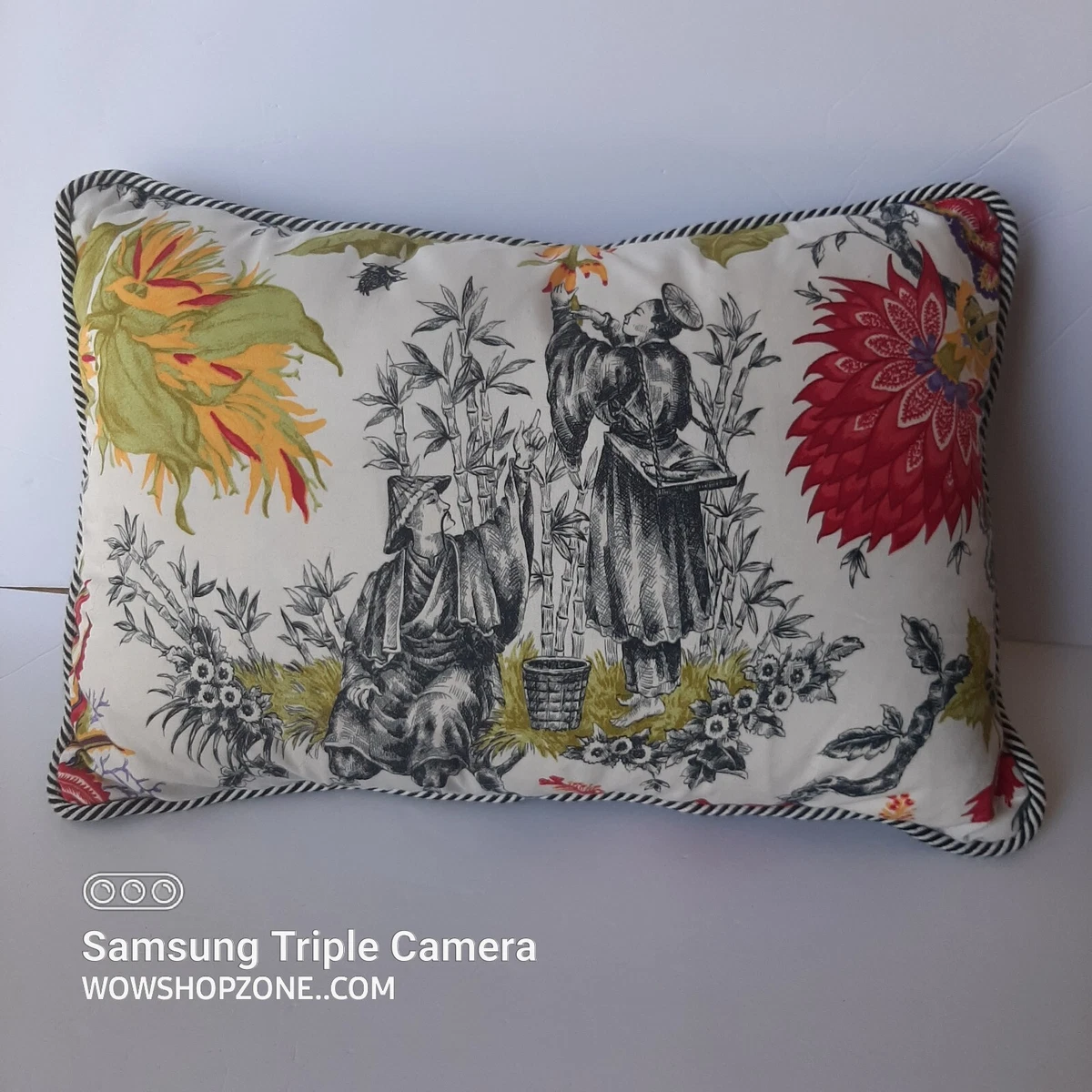 Toile lumbar pillow new arrivals
