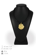 Brussels Griffon - Gold-plated Necklace with the Image of a Dog Art Dog