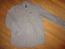 WEATHERPROOF VINTAGE BRAND DENIM SHIRT Long Sleeve Contrast Stitching MENS LARGE