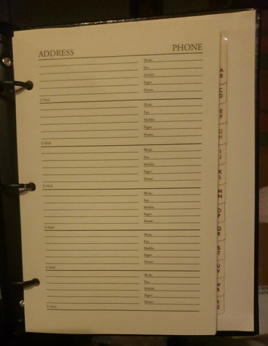 Gallery Leather Desk Address Book 9"×7" Handcrafted Refillable Black Leather - Picture 4 of 5