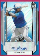 2021 Leaf Metal Draft Baseball VICTOR MESIA Rookie Blue Autograph 20/35