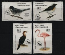 T&uuml;rkisch Zypern 2003 - Mi-Nr. 580-583 ** - MNH - V&ouml;gel / Birds