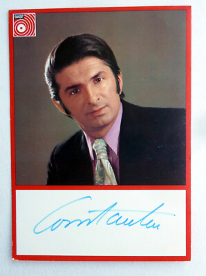 CONSTANTIN * Signierte Orig. AUTOGRAMMKARTE 10,5x15cm Vintage MUSIK Music