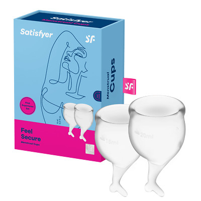 Menstruationstasse, 'Feel Secure- Menstrual Cup Set', 15 & 20 ml