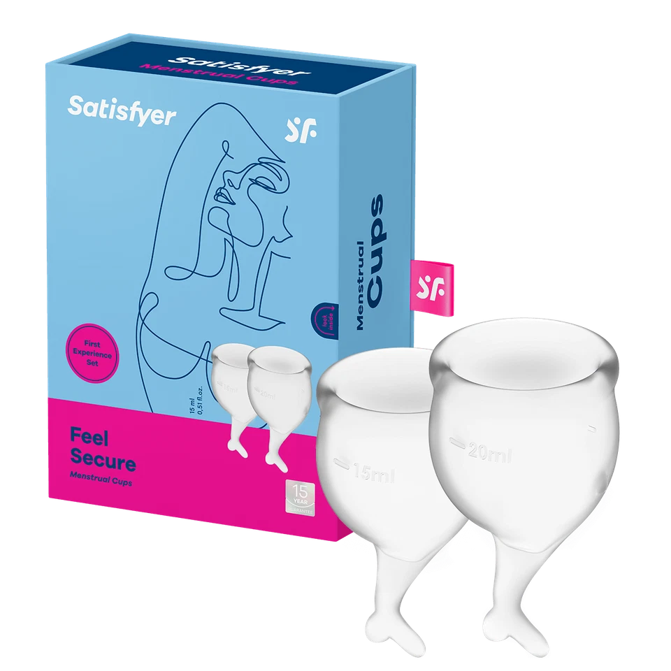 SATISFYER Menstruationstasse, 'Feel Secure- Menstrual Cup Set', 15 & 20 ml