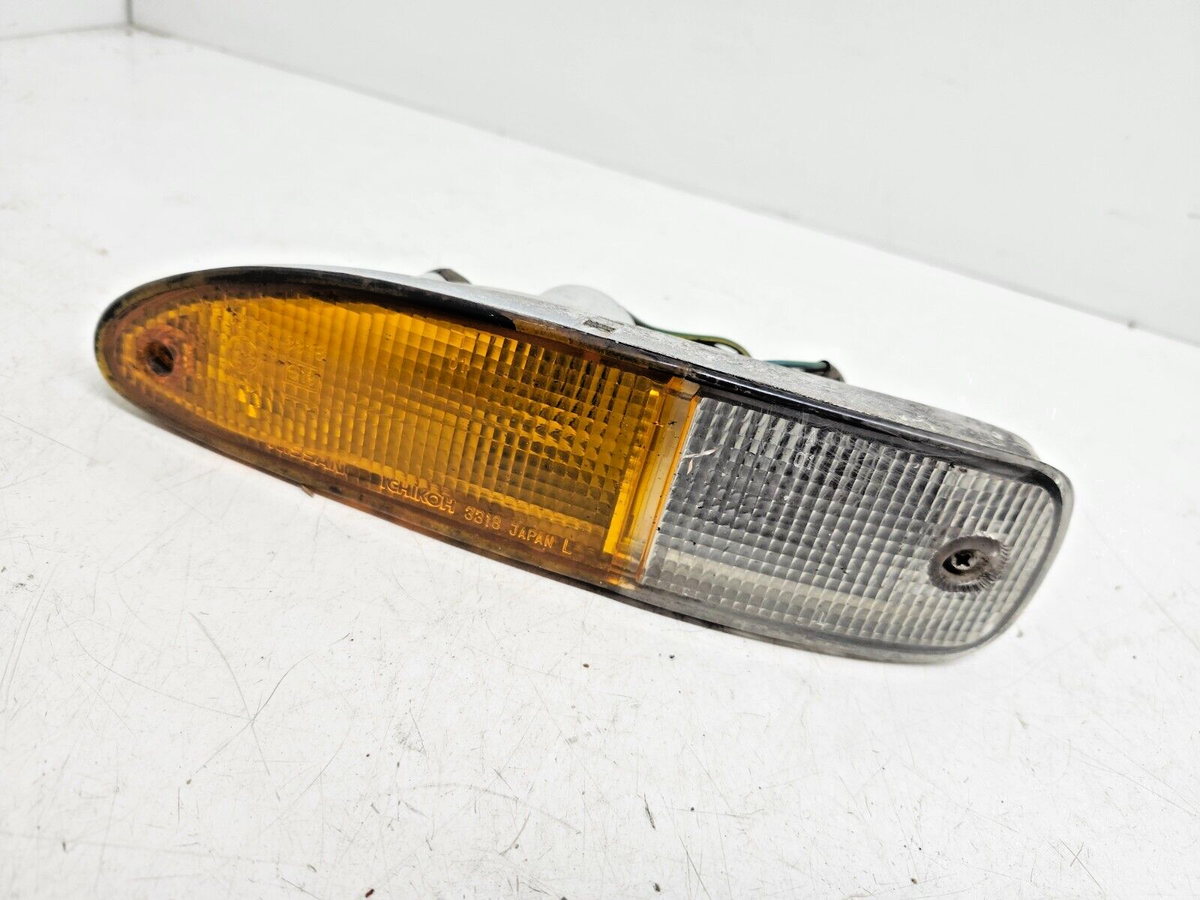 JDM NISSAN 180SX RPS13 FRONT BUMPER CLEAR AMBER LEFT SIDE WINKER
