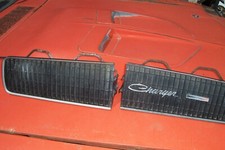 1969 Dodge Charger Headlight Grille Doors Trim Bezels Covers