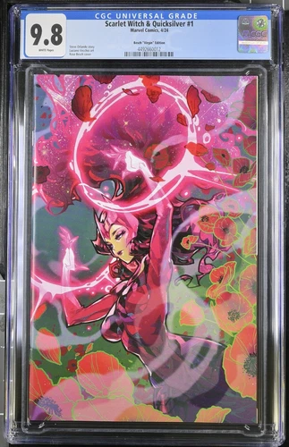 Scarlet Witch & Quicksilver #1 Rose Besch 1:50 Virgin Variant CGC 9.8