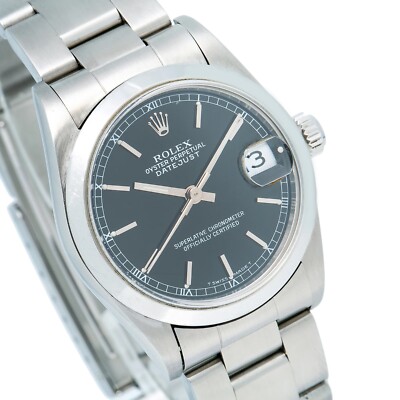 Rolex Datejust 31mm Black Dial Stainless Steel Oyster Bracelet
