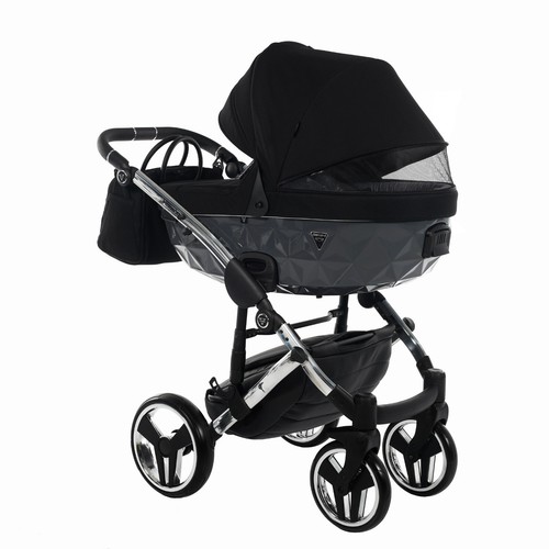 JUNAMA DIAMOND S LINE V2 BABY PRAM 3in1 CARRYCOT + PUSHCHAIR + CAR SEAT - Picture 38 of 59
