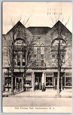 Hackensack NJ~IOOF Odd Fellows Hall~Post Office~Barber Perry Van Auken~1908 B&W