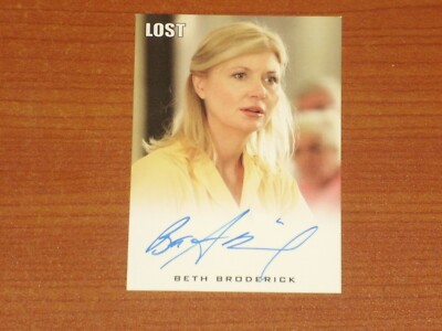 LOST ARCHIVES: BETH BRODERICK als DIANE JANSEN handsignierte Sammelkarte 2010