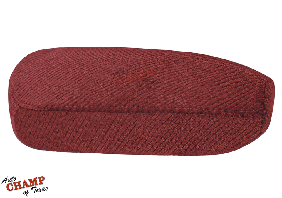 Chevy Silverado C/K 1500 2500 3500 1995-1999 cubierta de reposabrazos de tela del lado del conductor roja Foto 4 de 4