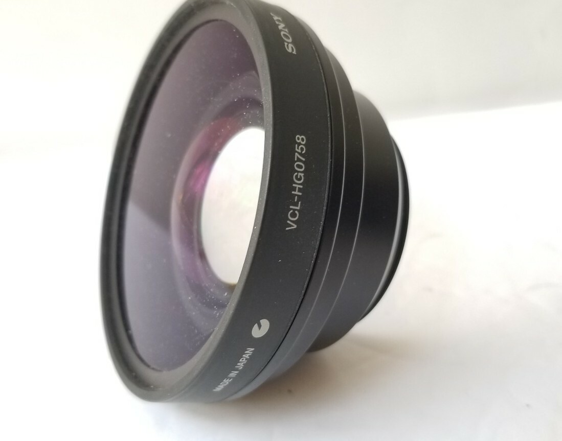 Sony Wide Angle Conversion Lens x0.7 VCL-HG0758 AUX 58mm rim Sony Wide Angle Conversion Lens x0.7 VCL-HG0758 AUX 58mm rim