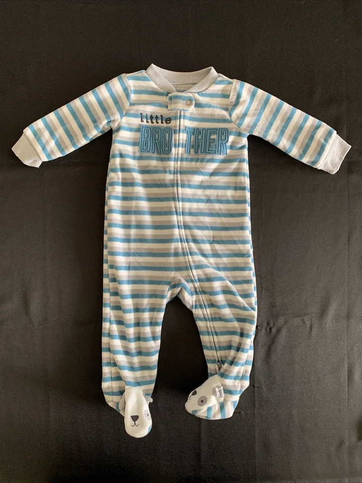 Pijama con patas para dormir para niños talla 6 meses LITTLE BROTHER & SANTA - Carter’s Foto 2 de 4