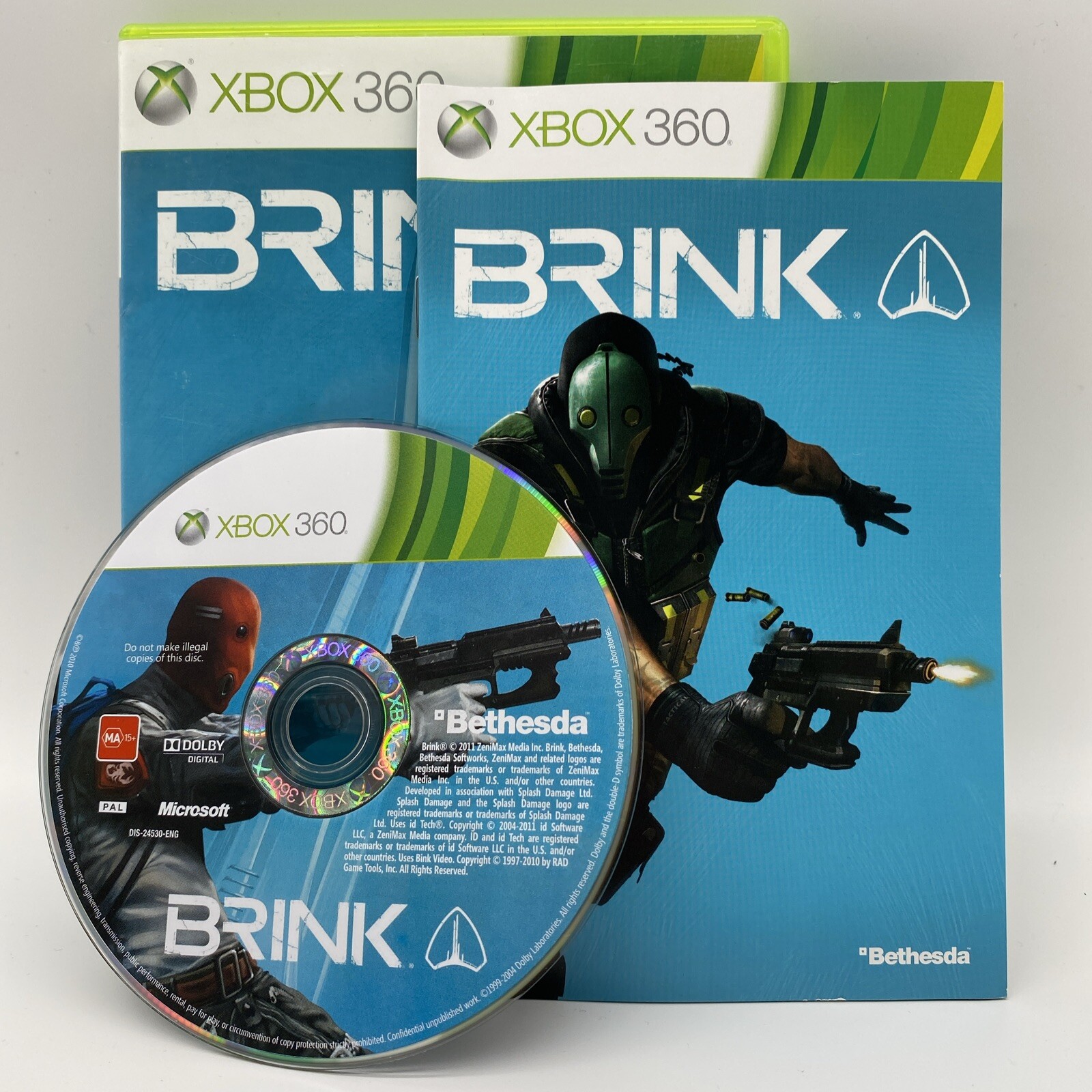 Brink With Manual Included (Xbox 360) PAL 2011