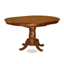 Portland  Single  Pedestal  Oval  Dining  table  with  18"  extension ...