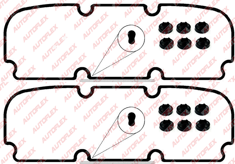 Rocker Cover Gasket Kits (pair) JN701K suits Metal Rocker Cover | eBay