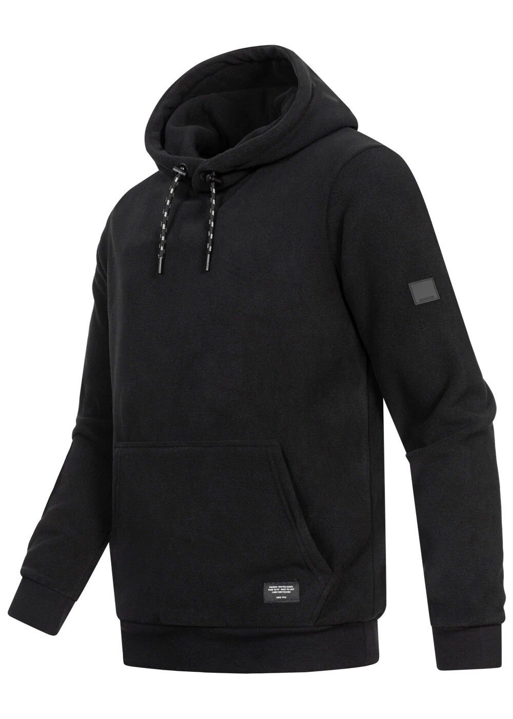 SACAI Felpa con cappuccio uomo Indicode neo orsacchiotto in pile pullover borsa per canguro corda 2 toni