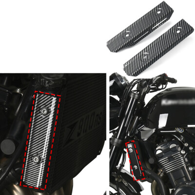 2D Style CarbonFiber Radiator Side Cover for Kawasaki Z900RS Models of 2018-2020