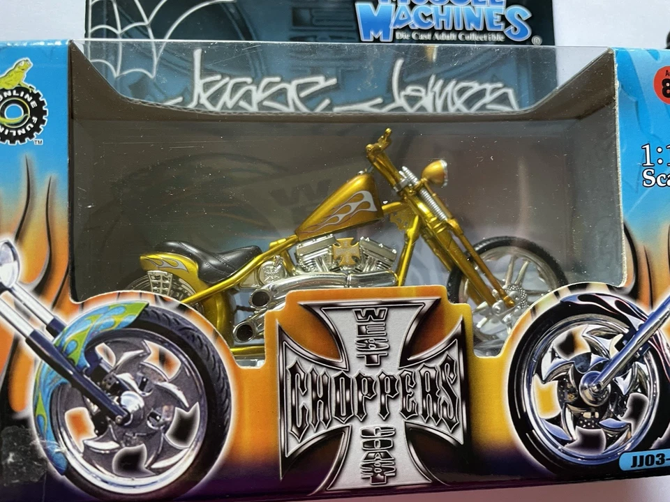 Bicicleta JESSIE JAMES CHERRY CFL JJ03-18-20 ESCALA 1:18 MÁQUINAS MUSCULARES NUEVAS EN CAJA Foto 2 de 4