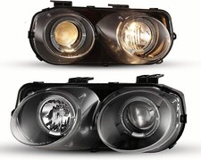 For 1994 1995 1996 1997 Acura Integra Dual Halo Projector Headlights Black Clear For 1994 1995 1996 1997 Acura Integra Dual Halo Projector Headlights Black Clear