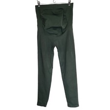BLANQI Everyday Maternity Belly Support Leggings XL Green Tagless Seamless