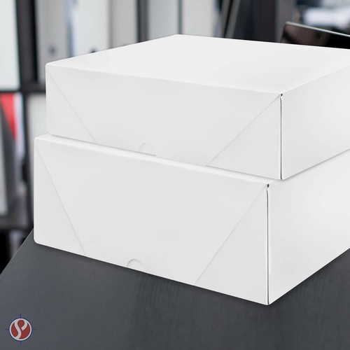 White Letterhead Folding Boxes – 25 Boxes Per Pack - Picture 2 of 4