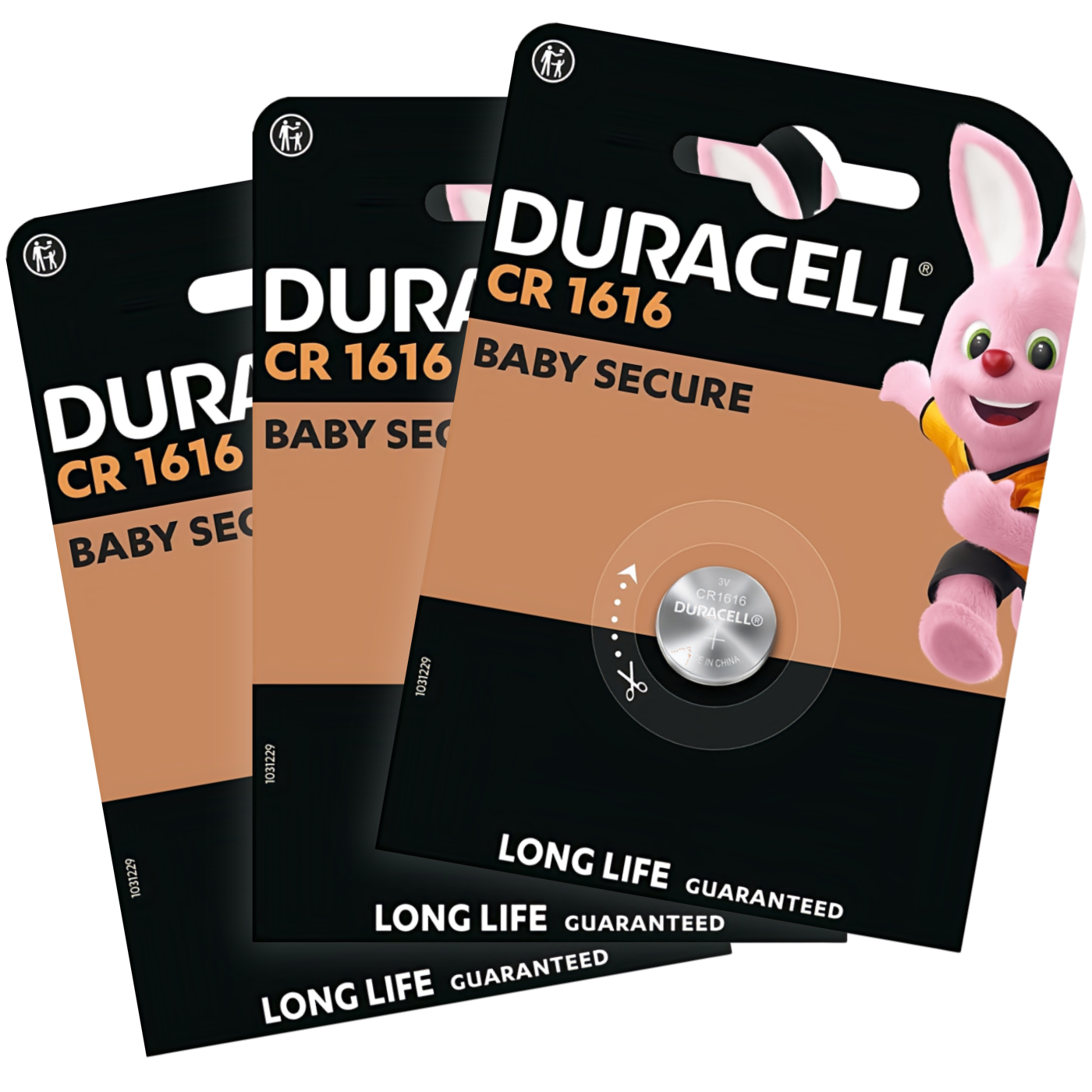3x DURACELL CR1616 Batteries 3V Lithium Cell Coin DL1616 1616 *EXPIRY 07/2034*