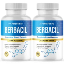 Berbacil Capsules, Complete Blood Formula-Sweet Relief Pills 2 Bottles