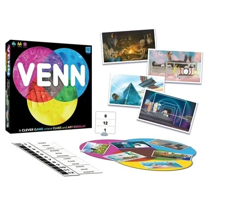 Venn Party Game By The OP Games USAopoly Inc. Spedizione gratuita nuova/sigillata!