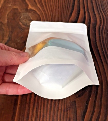 PAPER POUCH BAGS (stand up)~gift packaging~zip lock seal + clear display window - Picture 11 of 12