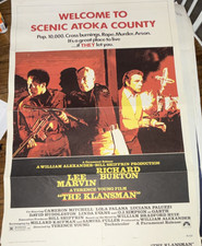 The Klansman Original US Movie Poster 1974 Paramount Lee Marvin Richard Burton