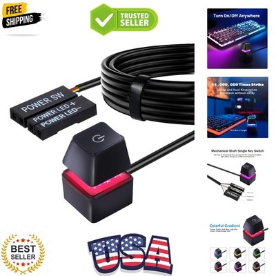 Desktop Computer Power Switch Cable, External Remote Start PC Motherboard Pow...